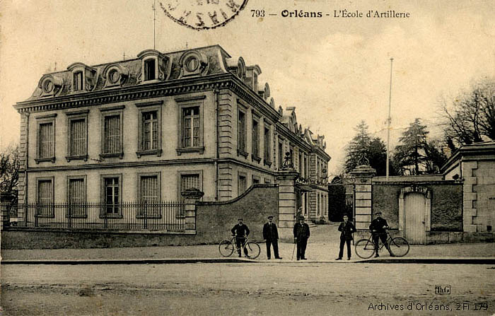 Orléans - Boulevard de la Motte-Sanguin - L'école d'artillerie, 1914 carte_postale