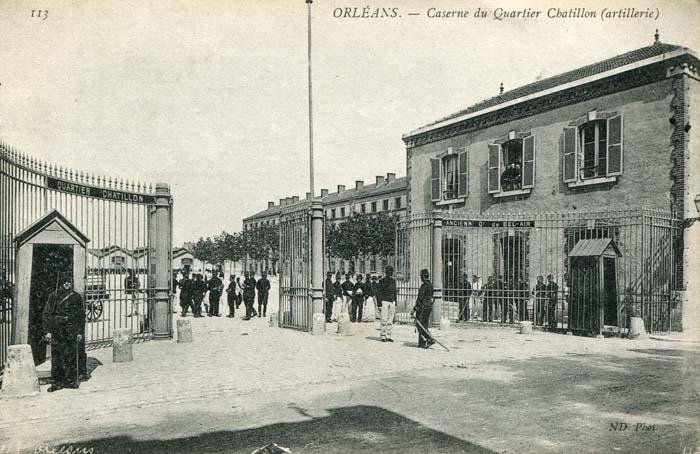 Orléans - Casernes - Le Quartier Chatillon, 1905 carte_postale
