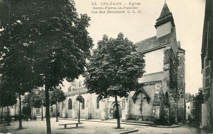 Orléans - Lieux de Culte - L'Eglise Saint-Pierre le Puellier, 1907 carte_postale