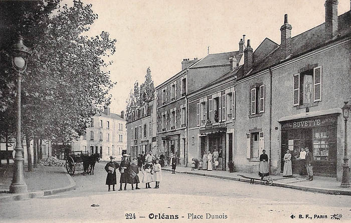 Orléans - Place Dunois, 1906 carte_postale