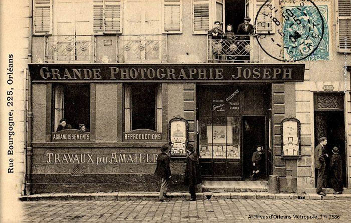 Orléans - Rue de Bourgogne - Photographie Joseph, 1904 carte_postale